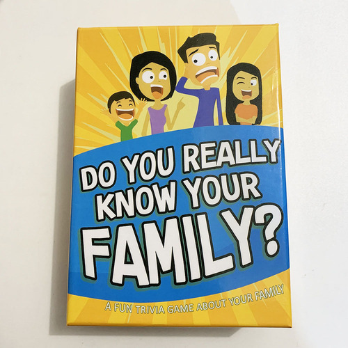 ¿conoces Realmente A Tu Familia? Juego De Cartas Family Gath