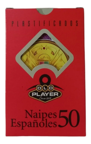 Juego Naipes 50 Cartas Españolas Plastificadas Old Player