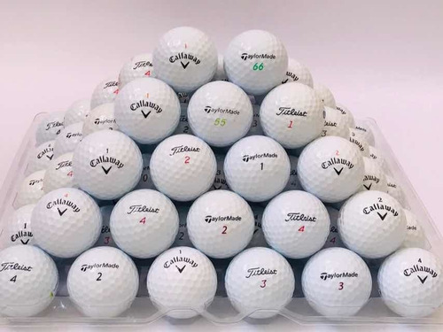 60 Pelotas Golf Callaway, Taylormade, Titleist Blancas Bolas