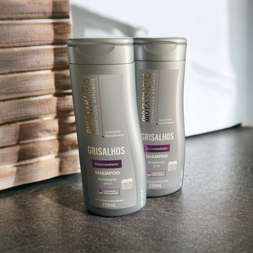 Kit 2 Shampoo Grisalhos 250 Ml Bio Extratus