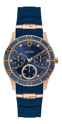 Imagen 1 de 8 de Reloj Guess Para Mujer Relojes Dama Dorado Watch Pareja Agua