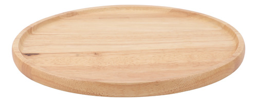 Bandeja De Servir De 30 Cm, Bandeja De Madera Redonda, Plato