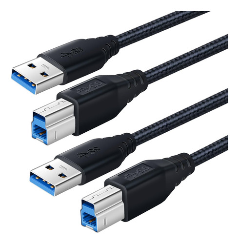 Okray Cable Usb A A Usb B 3.0, Paquete De 2 Cables Superspee