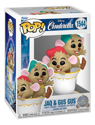 Funko Pop! - Cenicienta Jaq Y Gus Gus En Taza De Té #1544