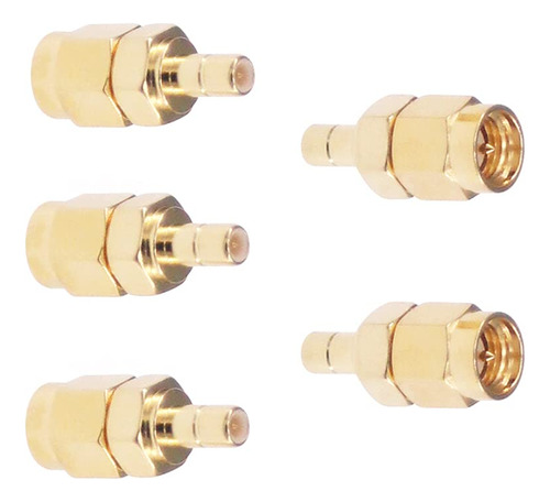 Rfaha 5pcs Sma Macho A Smb Macho Rf Adaptador Coaxial Sma A