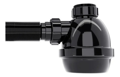 Sifão Copo Preto Universal Flexível Para Pias, Tanques E Lavatórios Resistente Agua Quente E Fria