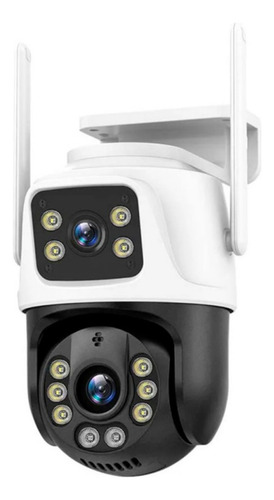 Camara De Seguridad 360o P6-qq6 Doble Exterior Blanco