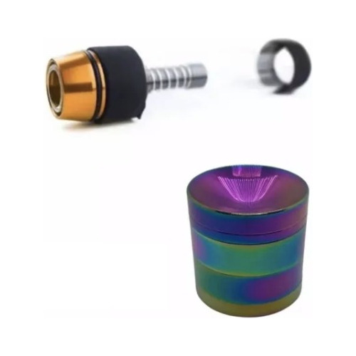 Pack Pipa Incredibowl Bong + Moledor Cóncavo 4pisos Tornasol