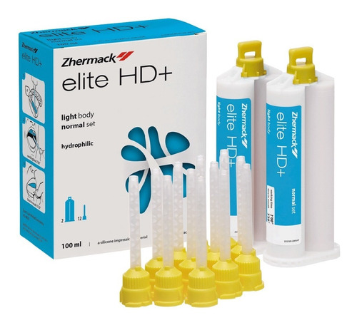 Silicona Elite Hd+ Zhermack Light Set Body Fast 2x50ml