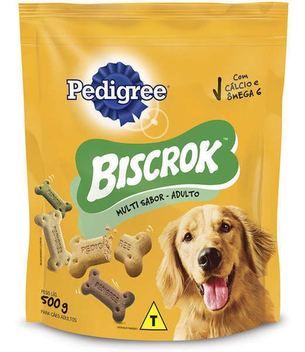 Petisco Para Cães Adultos Pedigree Biscrok Multi Pouch 500g