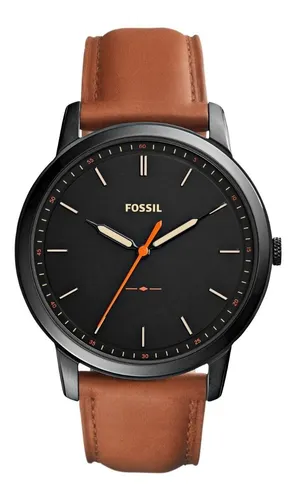 Reloj Caballero Fossil Fs5305 Color Café De Piel