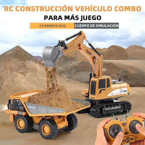 Rovtop 1:24 9ch Camión Coche Volquete Rc Vehículo De