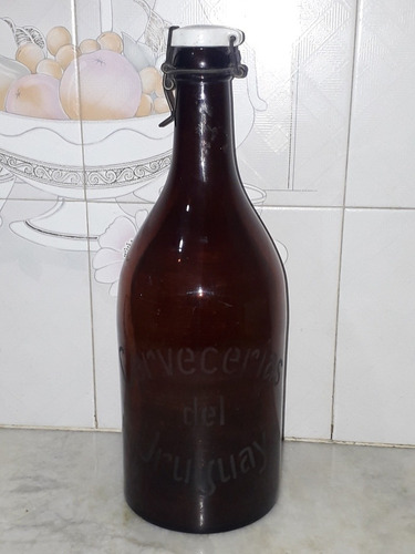 Antigua Botella Cervecerias Del Uruguay De 2 Litros Año 1940