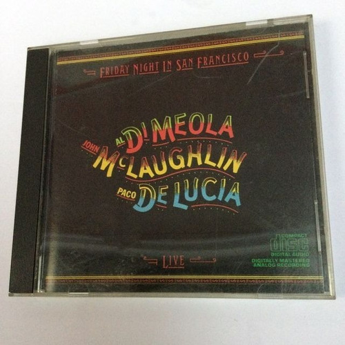 De Lucia Mclaughlin - Friday Night In San Francisco Cd/kktus