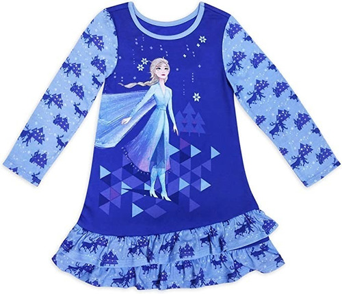 Pijama De Elsa Para Niñas Frozen Disney