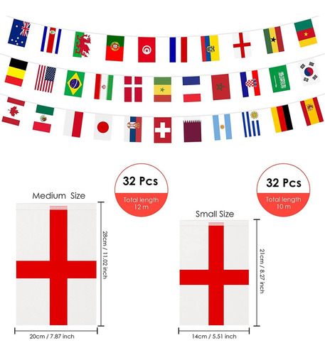 2pzs Bandera Copa Mundial 2022 Mayorista 32 Banderas Mayoreo