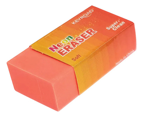 Goma De Borrar Grandes Neon X10 Unidades Eraser Color Multicolor