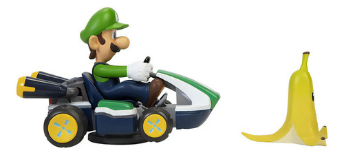 Carro Luigi Kart Giratorio 360 Grados Con Aceesorio Banana