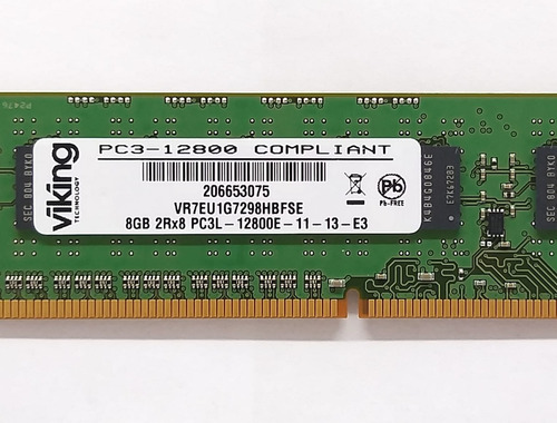 Imagem 6 de 9 de Memoria Servidor 8gb Pc3l 12800e Ecc Udimm Dell T110 2 Ii