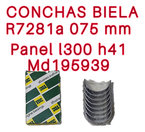 Concha Biela 075mm Mitsubishi Panel L300 H41 Mf Mx R7281a  