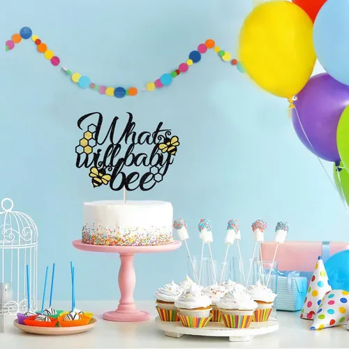 Naicaek What Will Baby Bee Cake Topper, Decoracion De Pastel