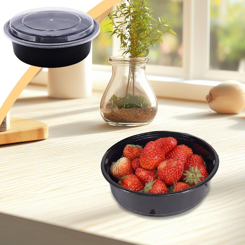 Caja De Embalaje, Lonchera Circular, Apta Para Comida Rápida