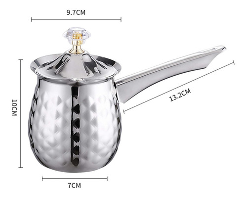 Cafetera Turca, Cafetera, Calentador De Leche Plata 600ml