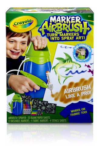 Aerografo Crayola Marker Airbrush Arte Educando