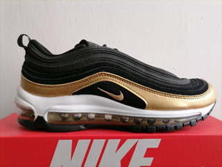 nike air negro con dorado