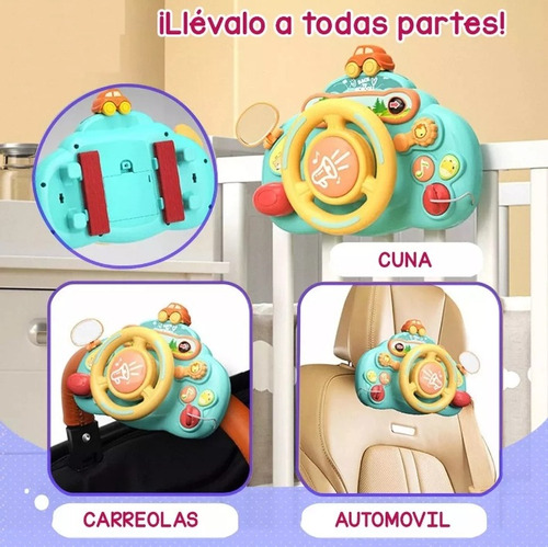 Juguete Interactivo Juego Volante Para Bebé Con Luz Y Sonido