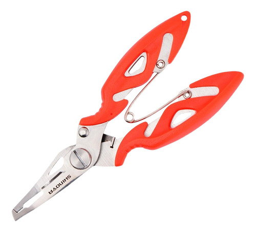 Alicates De Pesca Con Tijeras De Pesca Con Resorte, Naranja
