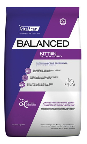 Vitalcan Balanced Gatitos X 2 Kg