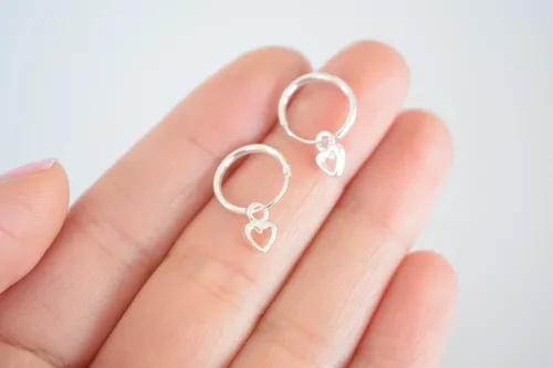 Argollas con colgante hotsell