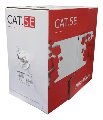 Cable De Red Hikvision Cat5e Utp 305m Ds-1ln5eo-uu/e