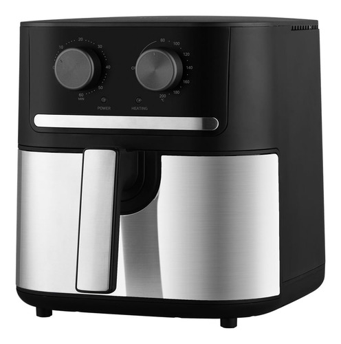 Fritadeira Air Fryer 5,5l Cyclone Preto E Inox Midea 127V
