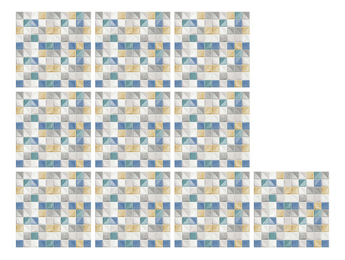 Pegatinas De Pared Autoadhesivas C Con Forma De Azulejo De C