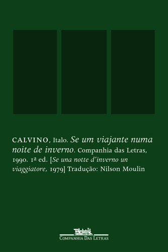 Se um viajante numa noite de inverno, de Calvino, Italo. Editora Schwarcz SA, capa mole em português, 1999