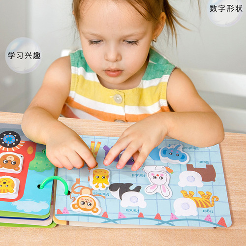 Libro Silencioso Para Niños, Libro Interactivo Montessori