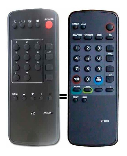 Control Remoto Tv Compatible Toshiba 72 Zuk