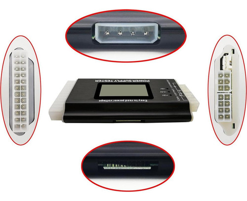 Probador De Fuente De Poder Fuhengli Atx 8-en-1 Lcd 1.8