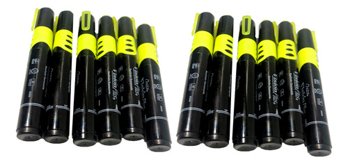 Marcatextos, Vision Plus, Amarillo Fluor, 1 Caja/12 Pzs. Amarillo