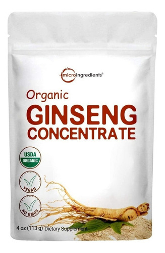 Polvo De Ginseng Panax Rojos, Micro Ingredientes, 113g