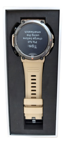 Reloj Smart Watch Hombre K56 Deportivo Con Llamadas Bt Caqui