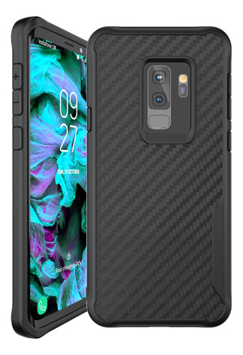 Funda Para S9 Plus Con Diseño De Carbono Negro