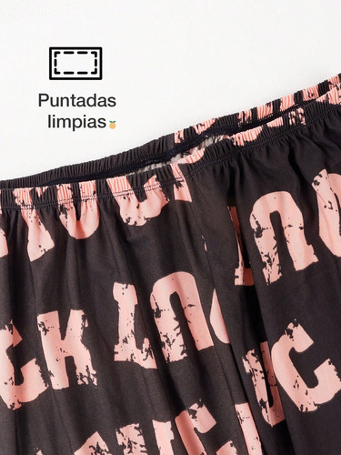 2pzs Conjunto De Pijama Casual Manga Larga Estampado Mujer