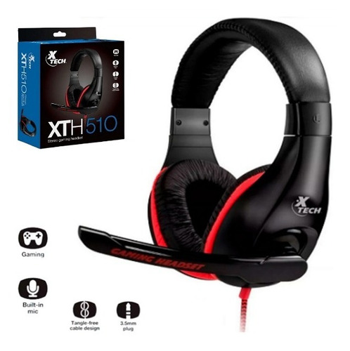 Xtech Audifonos Xth-510 Gamer Headsed 3.5mm (sumcomcr)  