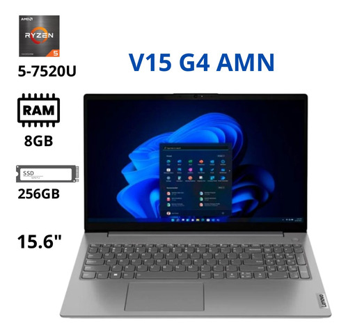 Lenovo V15 G4 Amn 15.6 Ryzen 5 7520u 8gb 256m.2 Tienda