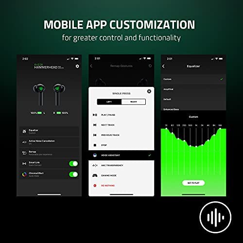 Razer Hammerhead True Wireless (2da Generación) Auriculares
