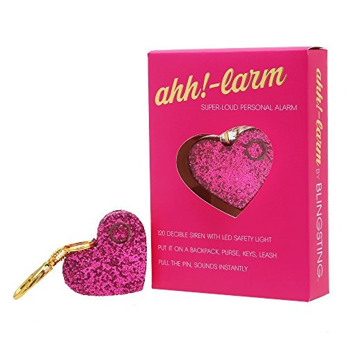 Ahh Larm Purse Charm Personal Alarm Pink Heart