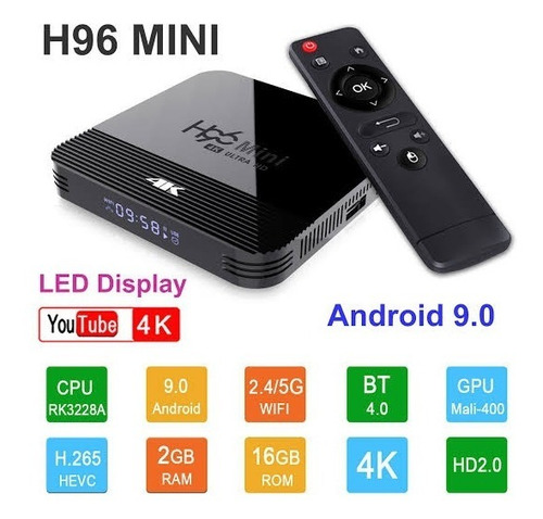 Convierte Smart Tv Box 2gb 16gb 4k Bluetooth Android 9 Pie